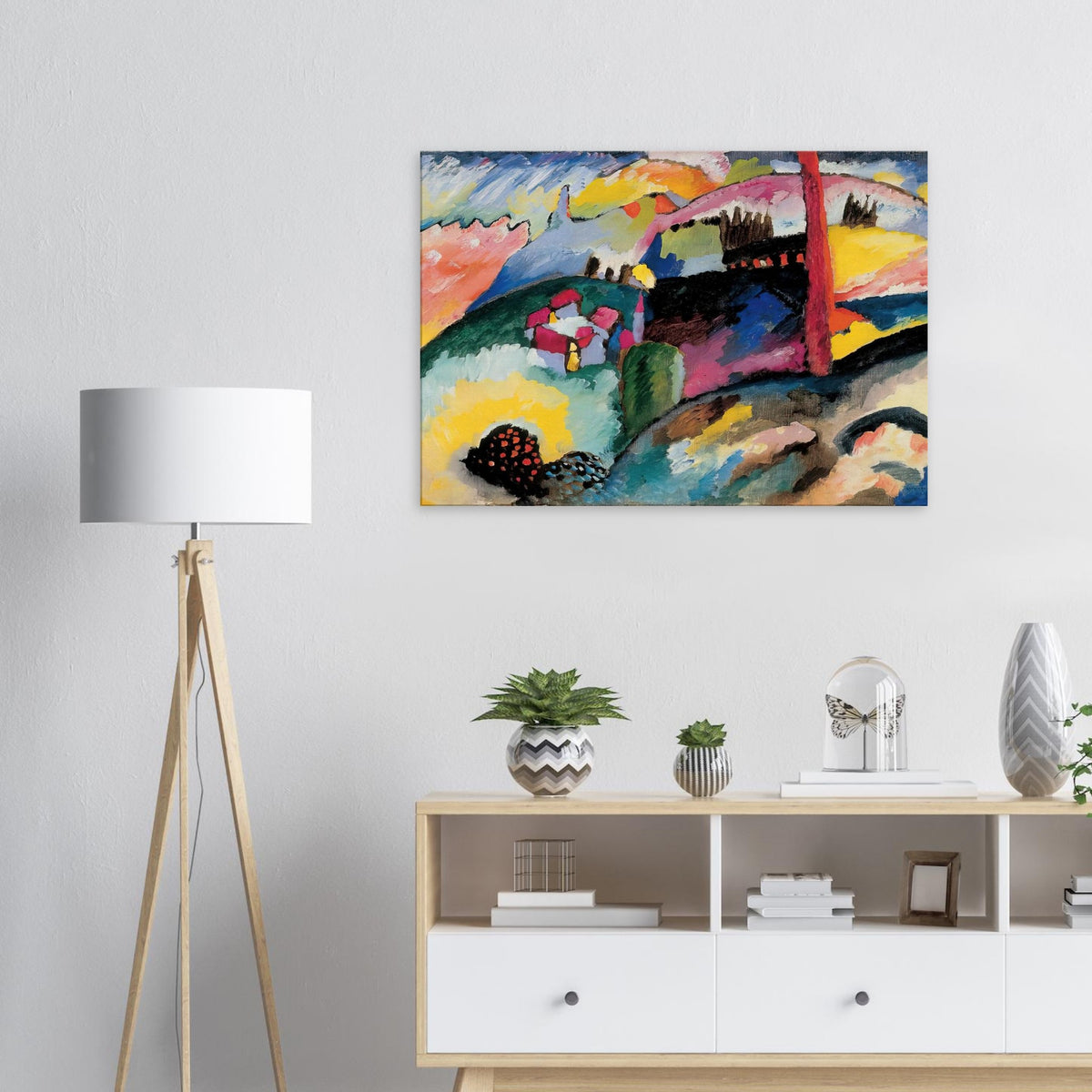 LANDSCAPE WITH FACTORY CHIMNEY 1910 Canvas | Wassily Kandinsky Canvas | Wassily Kandinsky Shop