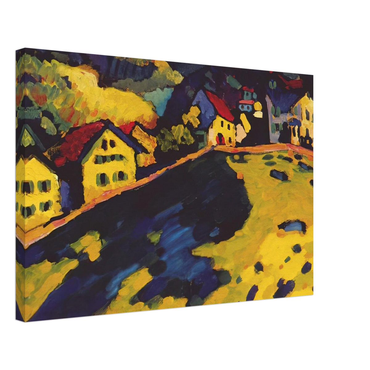 HOUSES AT MURNAU 1909 Canvas | Wassily Kandinsky Canvas | Wassily Kandinsky Shop