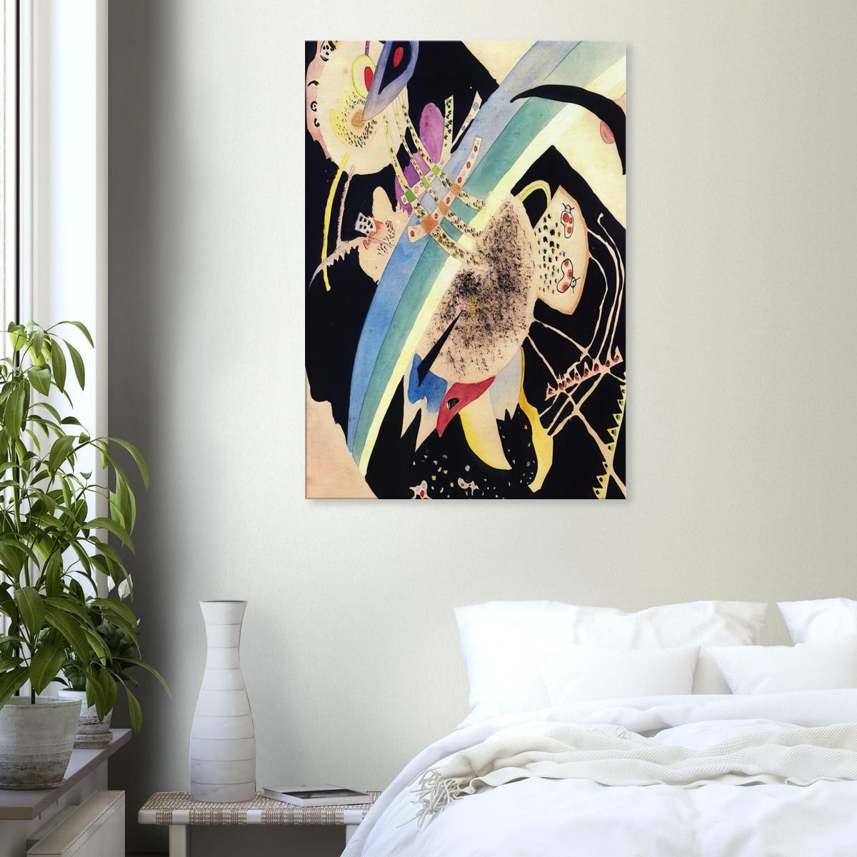 STUDY FOR CIRCLES ON BLACK 1921 Canvas | Wassily Kandinsky Canvas | Wassily Kandinsky Shop
