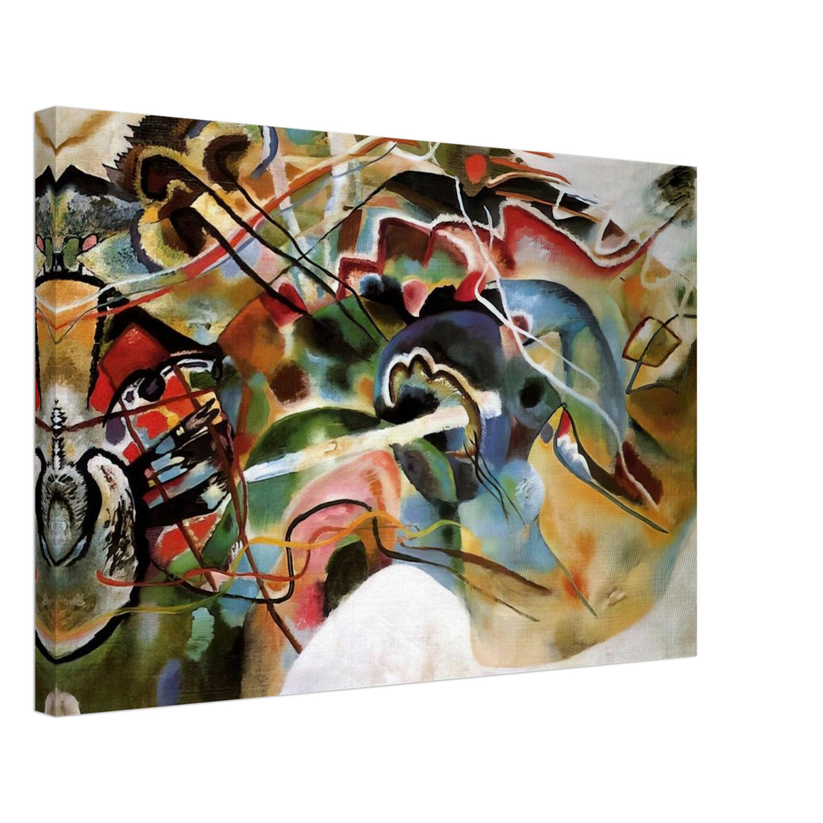 PICTURE WITH A WHITE BORDER 1913 Canvas | Wassily Kandinsky Canvas | Wassily Kandinsky Shop
