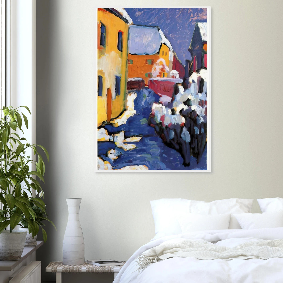 CEMETERY AND VICARAGE IN KOCHEL 1909 Framed Poster | Wassily Kandinsky Framed Prints Wall Art | Wassily Kandinsky Shop