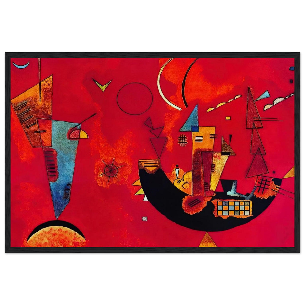 MIT UND GEGEN 1929 Framed Poster | Wassily Kandinsky Framed Prints Wall Art | Wassily Kandinsky Shop