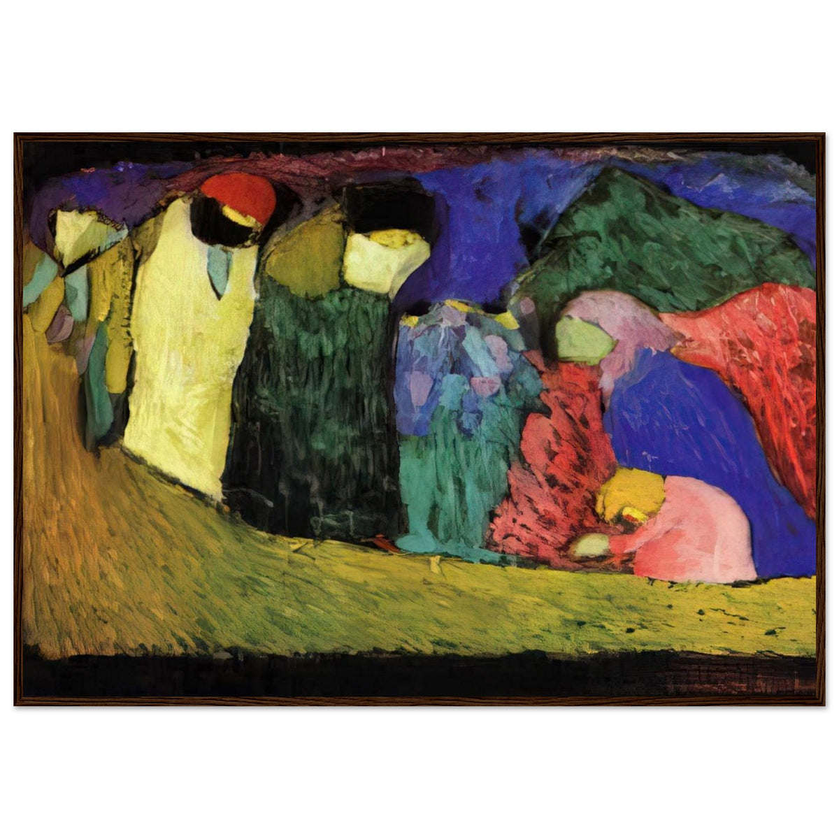 ENCOUNTER 1908 Framed Poster | Wassily Kandinsky Framed Prints Wall Art | Wassily Kandinsky Shop