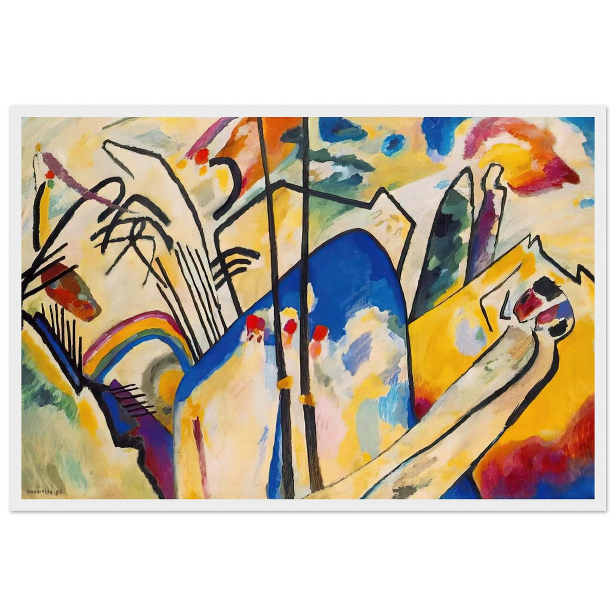 COMPOSITION IV 1911 Framed Poster | Wassily Kandinsky Framed Prints Wall Art | Wassily Kandinsky Shop