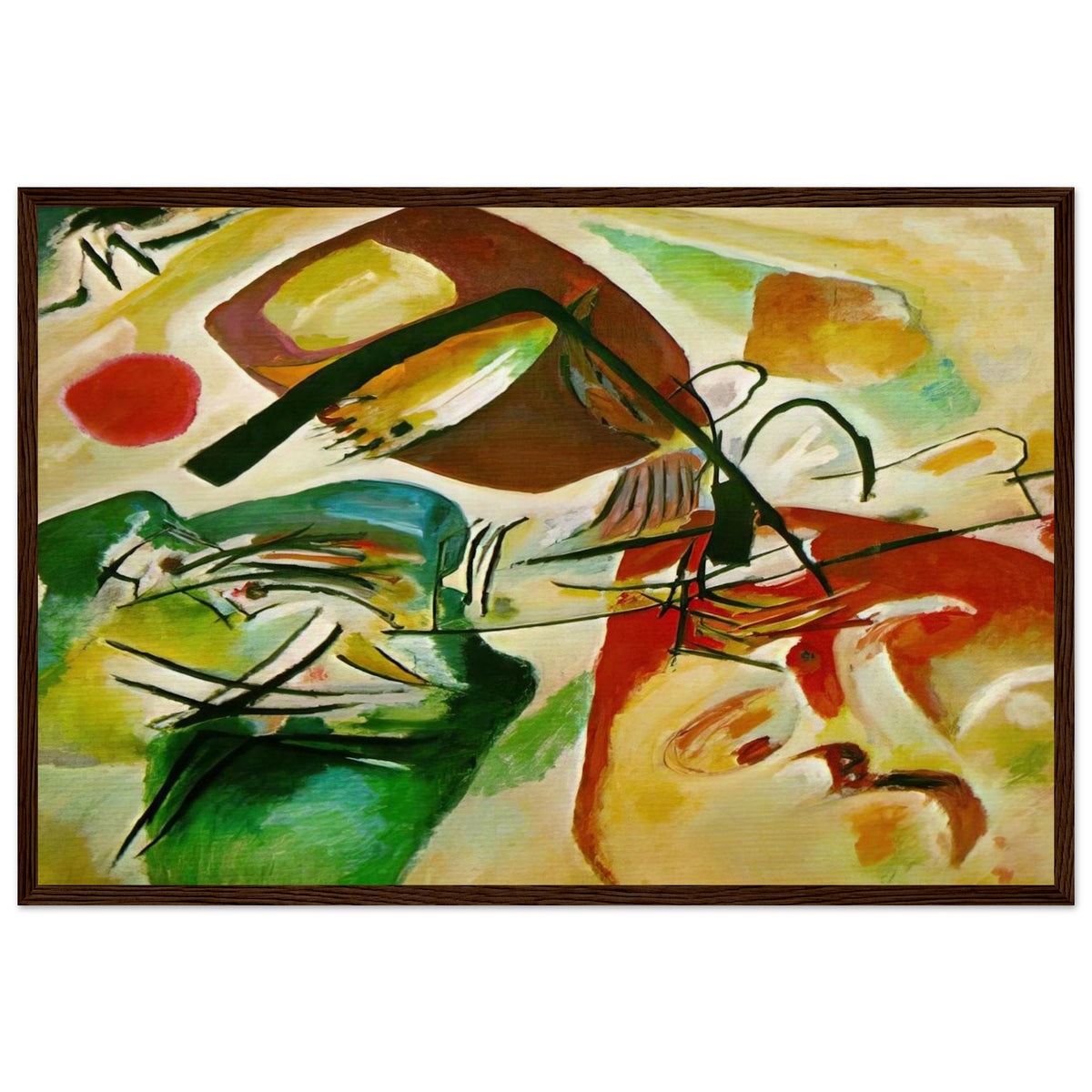 PICTURE WITH A BLACK ARCH 1912 Framed Poster | Wassily Kandinsky Framed Prints Wall Art | Wassily Kandinsky Shop