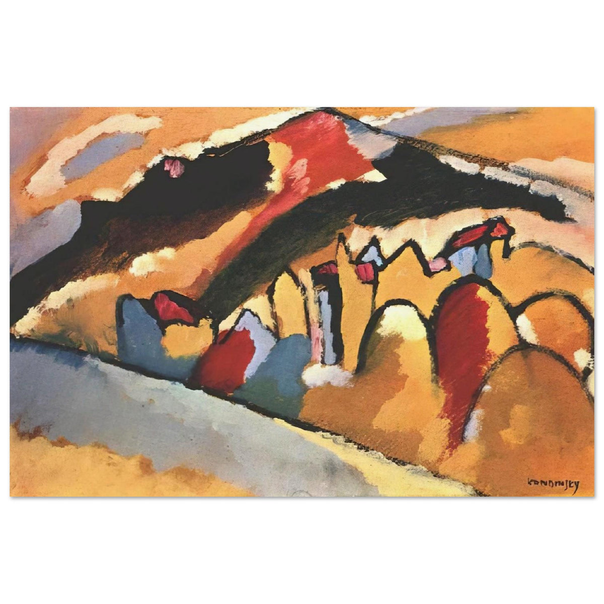 STUDY FOR AUTUMN 1909 Poster | Wassily Kandinsky Poster | Wassily Kandinsky Shop