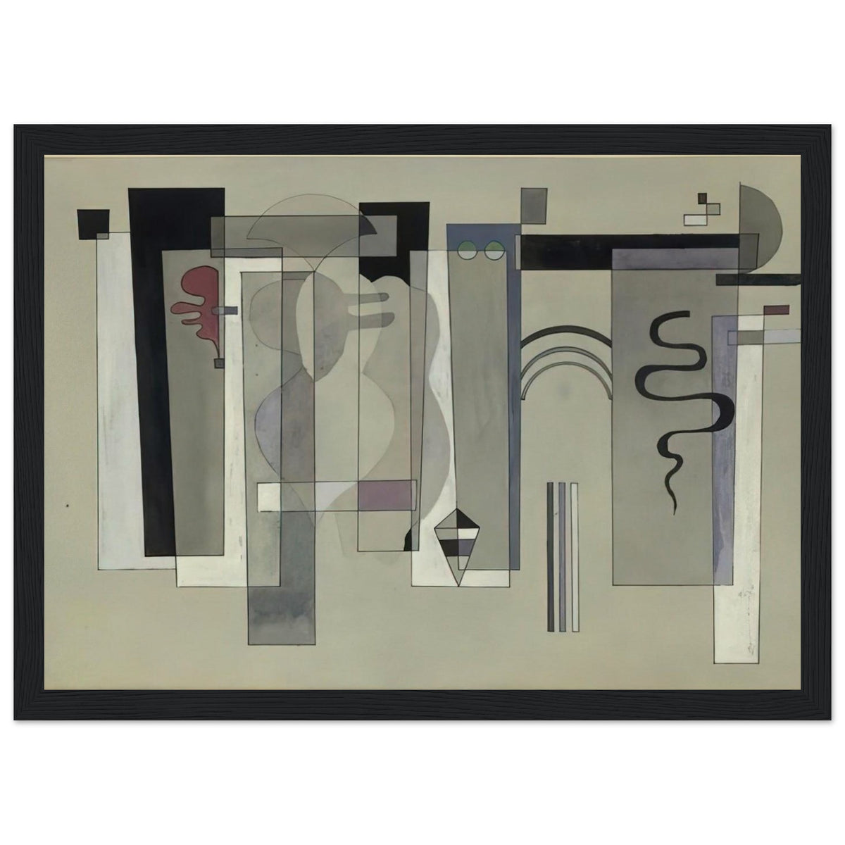 SURFACES MEETING 1934 Framed Poster | Wassily Kandinsky Framed Prints Wall Art | Wassily Kandinsky Shop