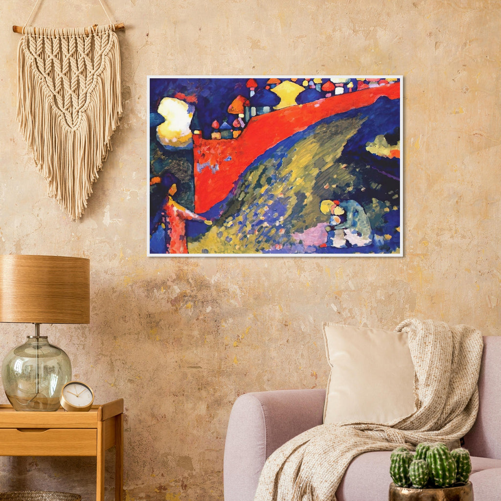 RED WALL DESTINY 1909 Framed Poster | Wassily Kandinsky Framed Prints Wall Art | Wassily Kandinsky Shop