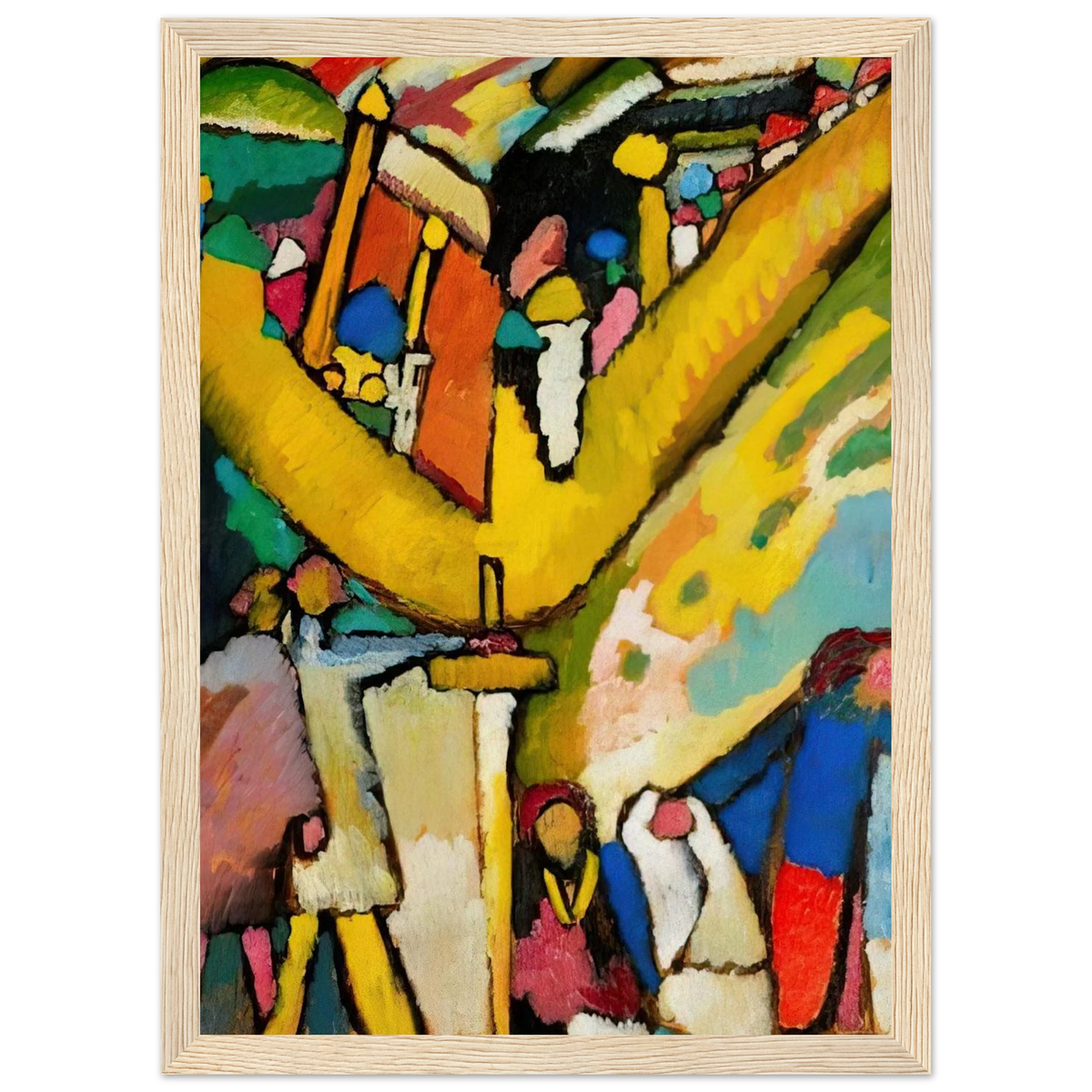 STUDY FOR IMPROVISATION 8 1909 Framed Poster | Wassily Kandinsky Framed Prints Wall Art | Wassily Kandinsky Shop