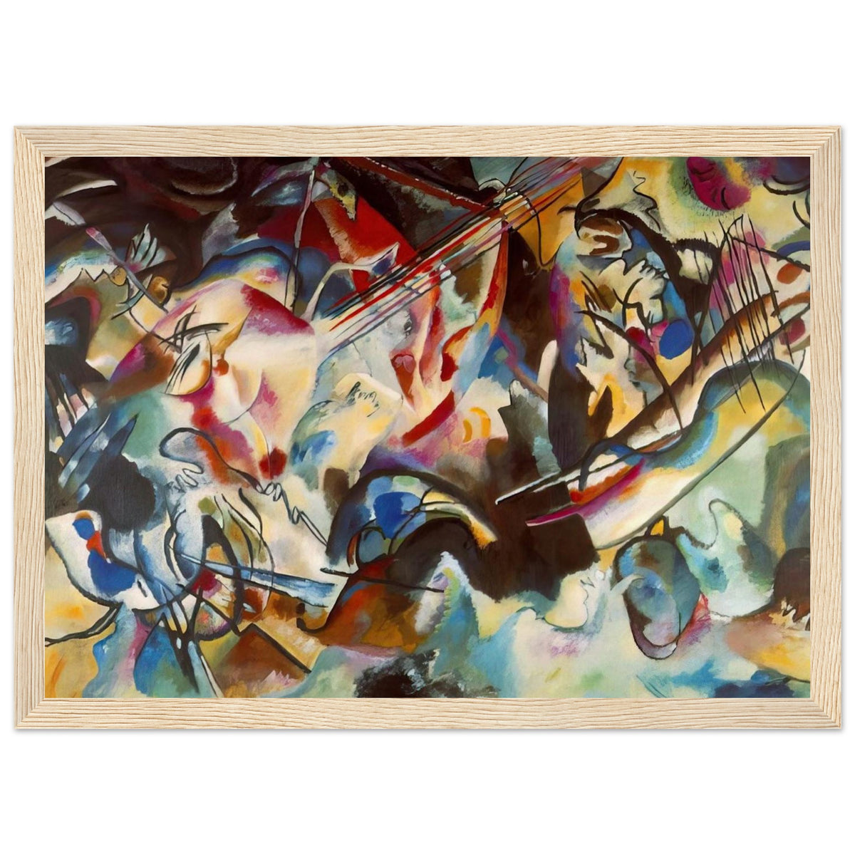 COMPOSITION VI 1913 Framed Poster | Wassily Kandinsky Framed Prints Wall Art | Wassily Kandinsky Shop