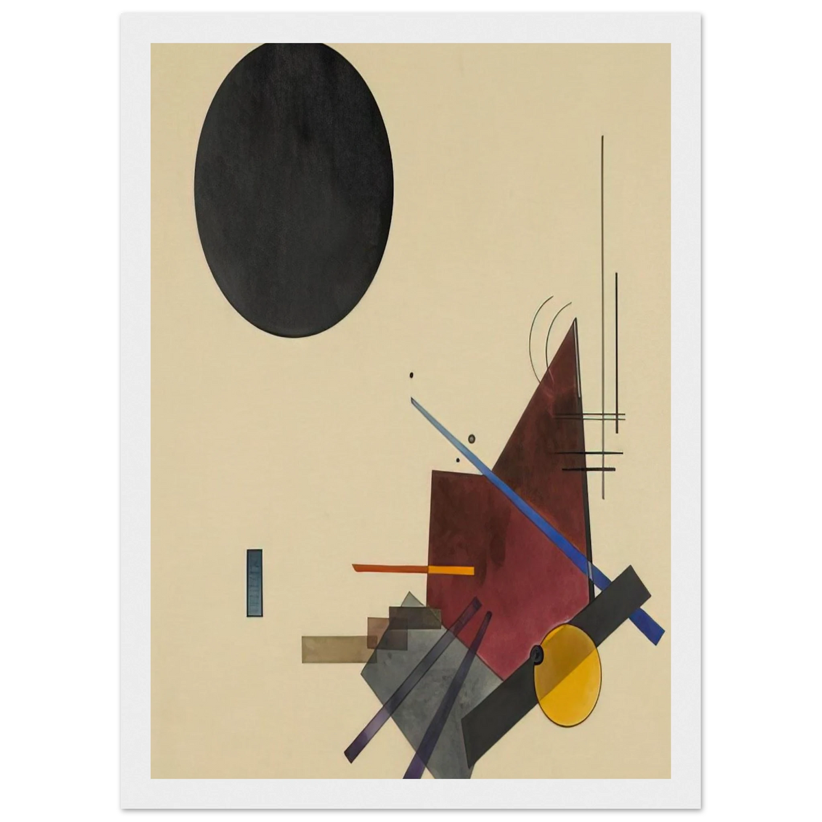 BLACK RELATIONSHIP 1924 Framed Poster | Wassily Kandinsky Framed Prints Wall Art | Wassily Kandinsky Shop