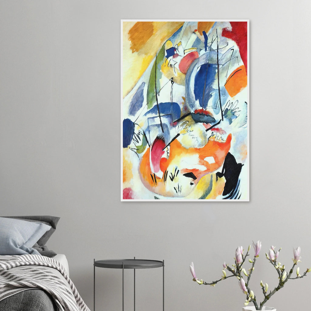 IMPROVISATION 31 SEA BATTLE 1913 Framed Poster | Wassily Kandinsky Framed Prints Wall Art | Wassily Kandinsky Shop