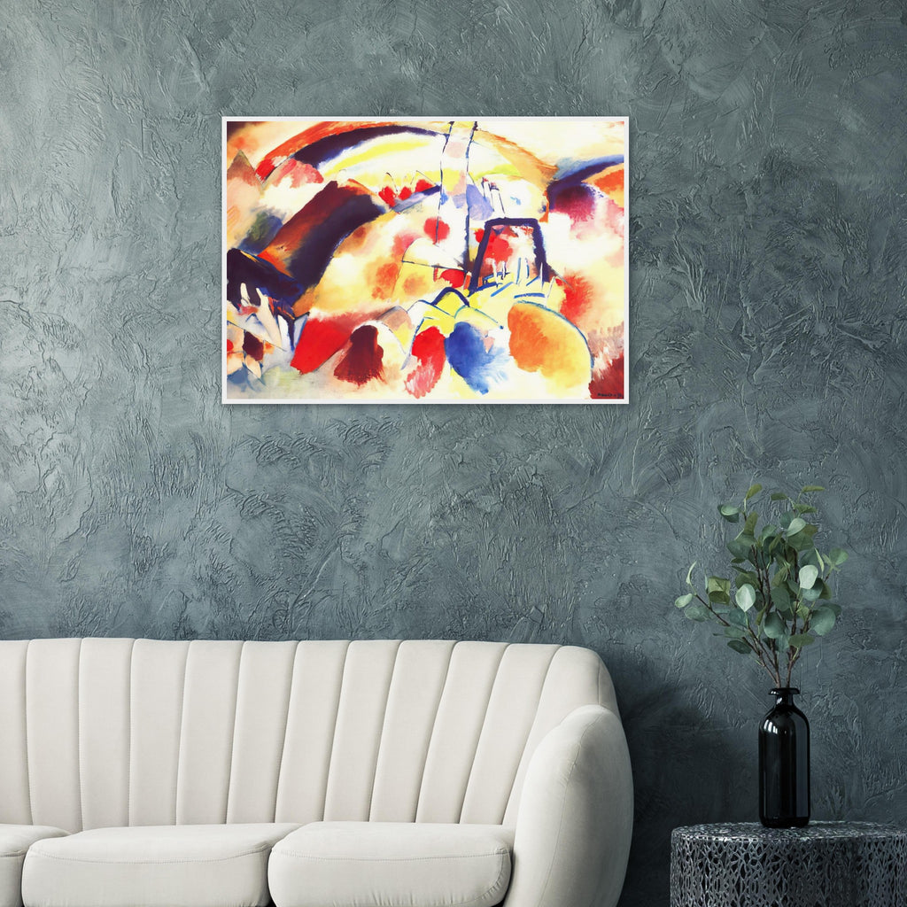 LANDSCAPE WITH RED SPOTS 1913 Framed Poster | Wassily Kandinsky Framed Prints Wall Art | Wassily Kandinsky Shop