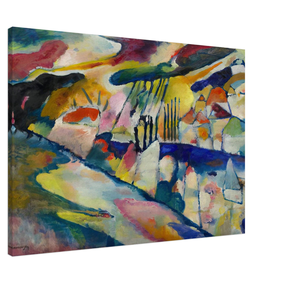 LANDSCAPE WITH RAIN 1913 Canvas | Wassily Kandinsky Canvas | Wassily Kandinsky Shop