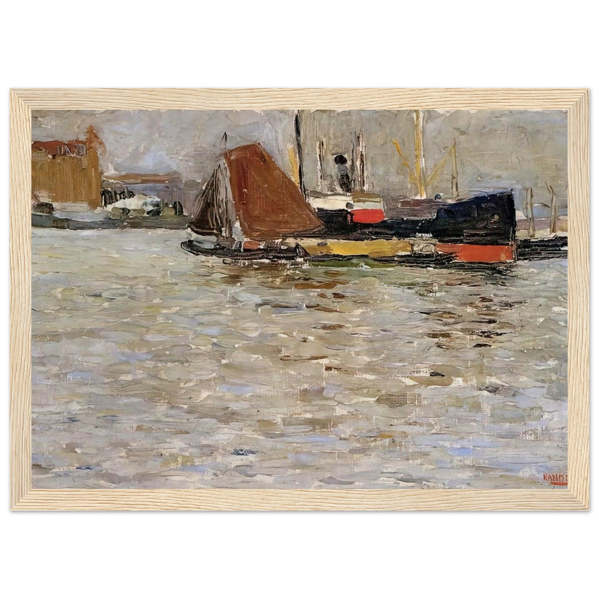 ROTTERDAM SUN 1906 Framed Poster | Wassily Kandinsky Framed Prints Wall Art | Wassily Kandinsky Shop