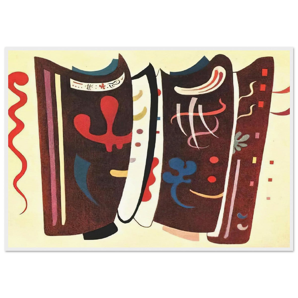 BROWN WITH SUPPLEMENT 1935 Framed Poster | Wassily Kandinsky Framed Prints Wall Art | Wassily Kandinsky Shop