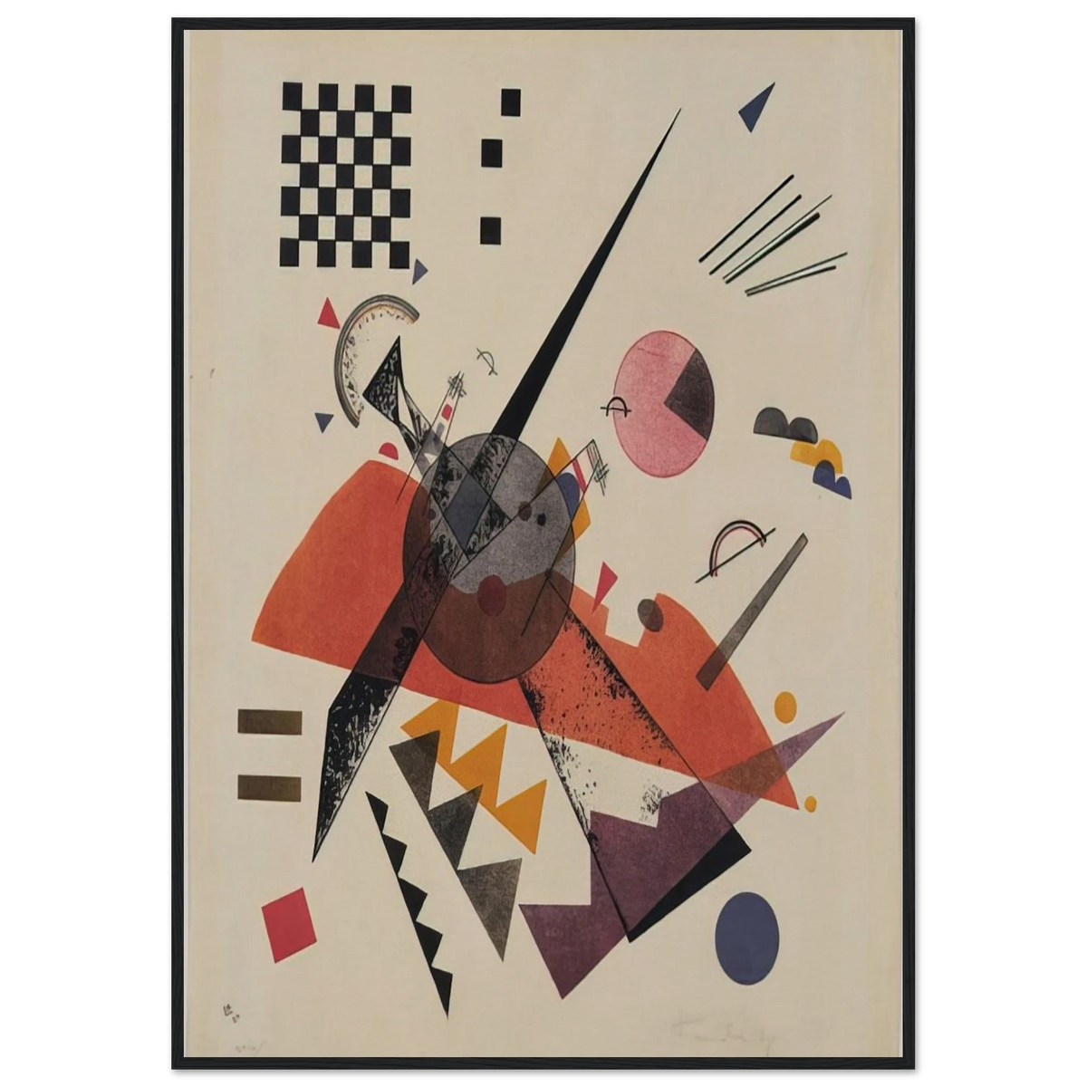 ORANGE 1923 Framed Poster | Wassily Kandinsky Framed Prints Wall Art | Wassily Kandinsky Shop