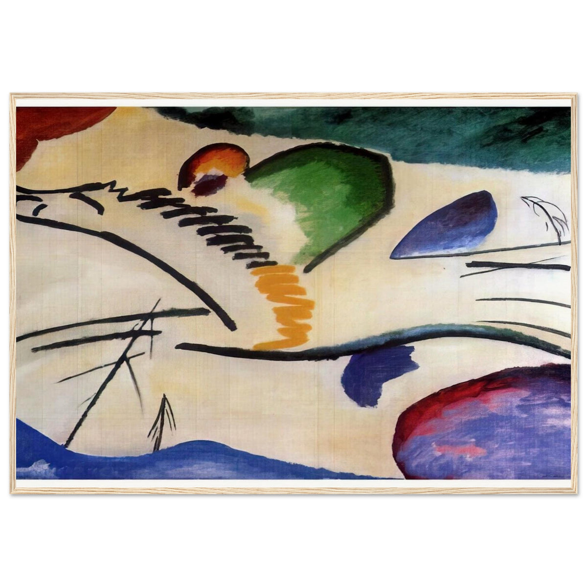 LYRICAL LYRICS 1911 Framed Poster | Wassily Kandinsky Framed Prints Wall Art | Wassily Kandinsky Shop