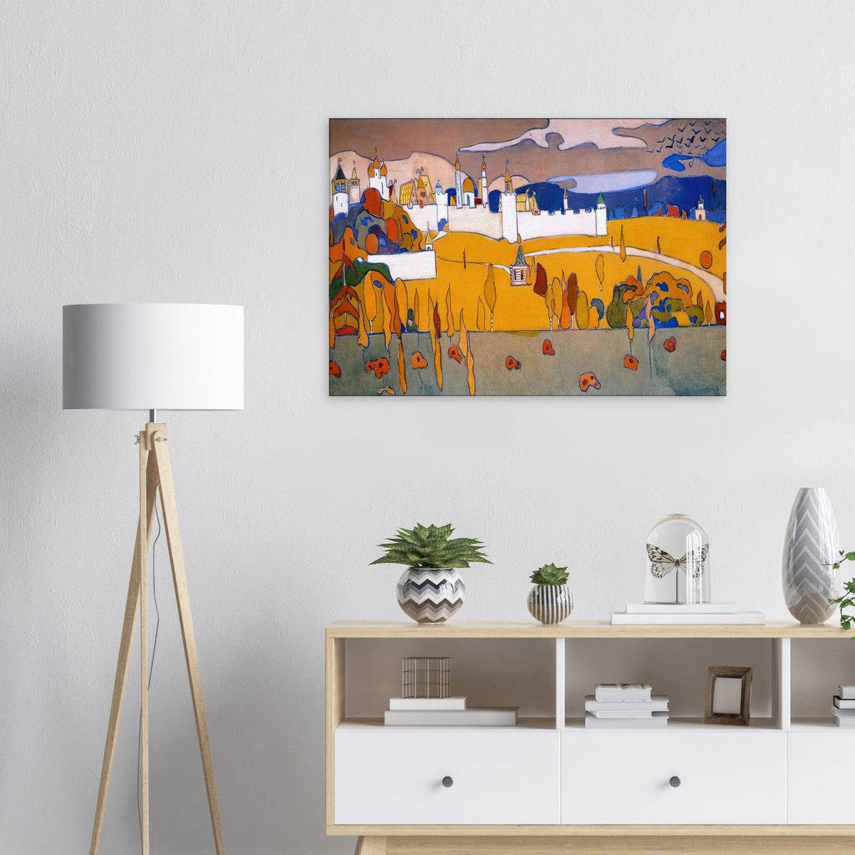 WALLED CITY IN AUTUMN LANDSCAPE 1902 Canvas | Wassily Kandinsky Canvas | Wassily Kandinsky Shop