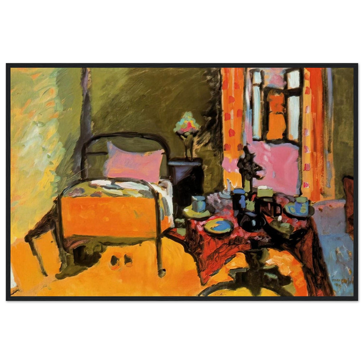 BEDROOM IN AINTMILLERSTRASSE 1909 Framed Poster | Wassily Kandinsky Framed Prints Wall Art | Wassily Kandinsky Shop