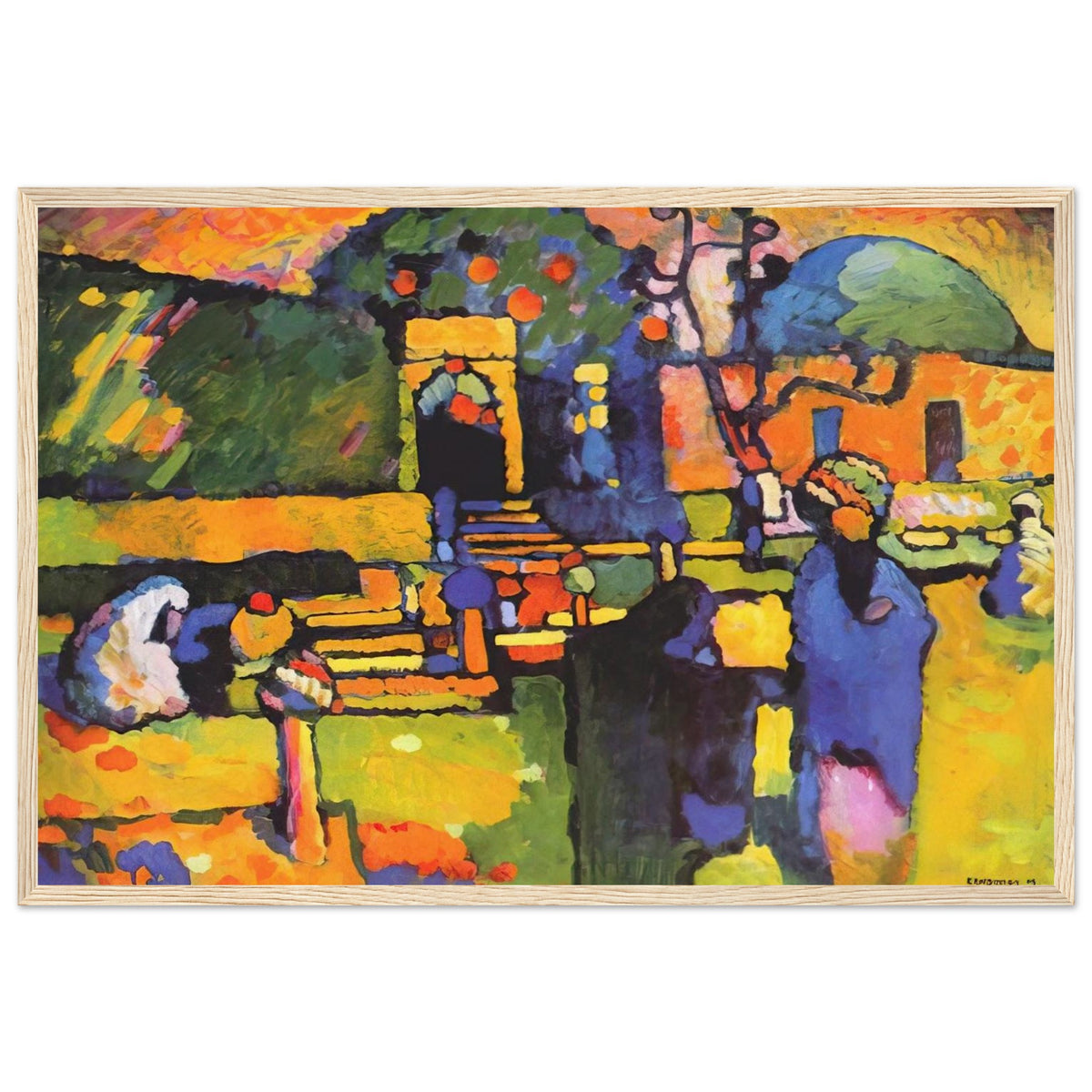 ARABS I CEMETERY 1909 Framed Poster | Wassily Kandinsky Framed Prints Wall Art | Wassily Kandinsky Shop