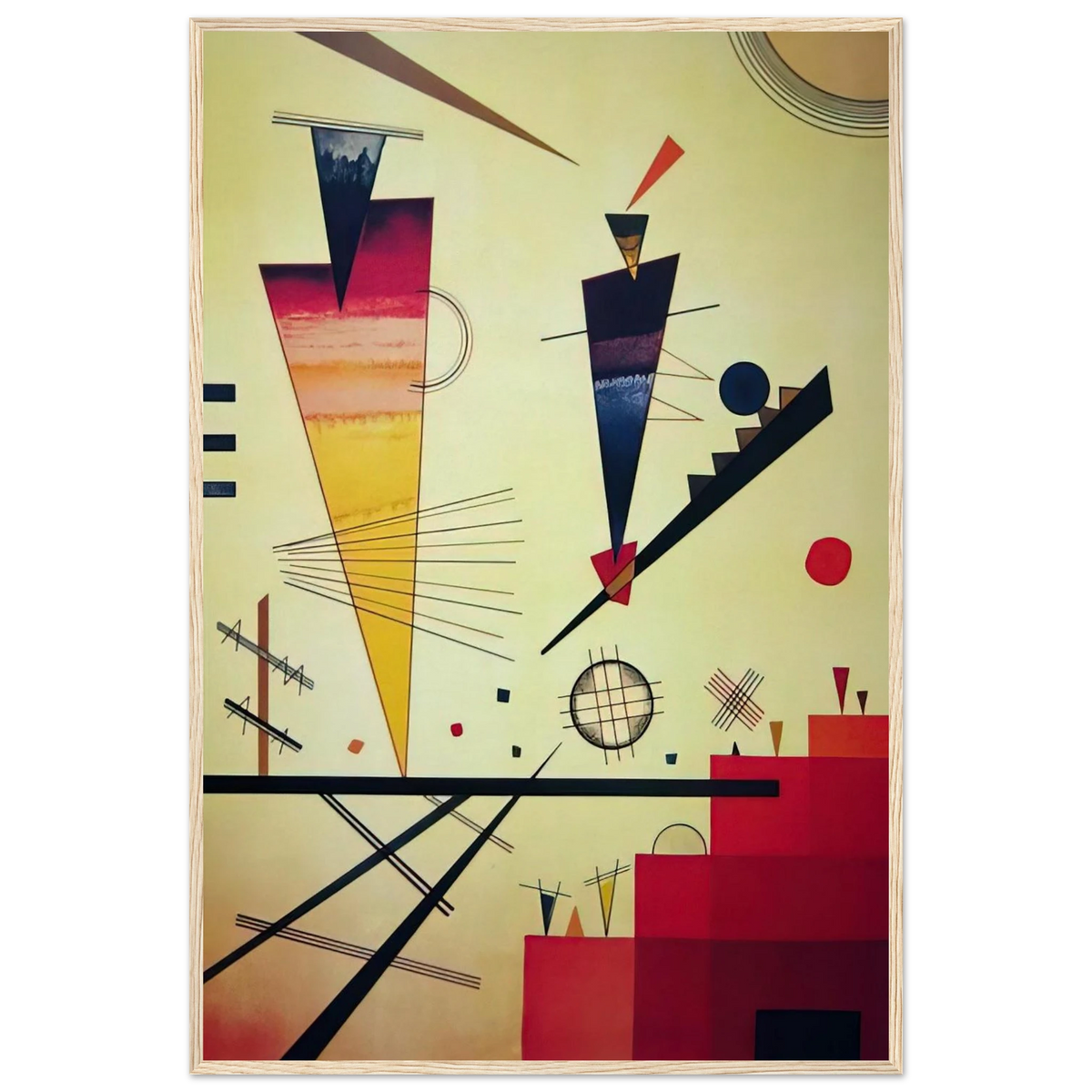 MERRY STRUCTURE 1926 Framed Poster | Wassily Kandinsky Framed Prints Wall Art | Wassily Kandinsky Shop