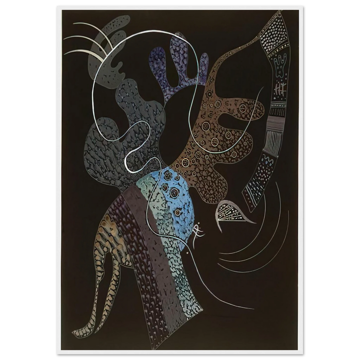 WHITE LINE 1936 Framed Poster | Wassily Kandinsky Framed Prints Wall Art | Wassily Kandinsky Shop