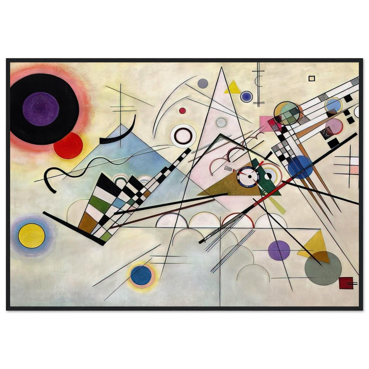 COMPOSITION 8 1923 Framed Poster | Wassily Kandinsky Framed Prints Wall Art | Wassily Kandinsky Shop