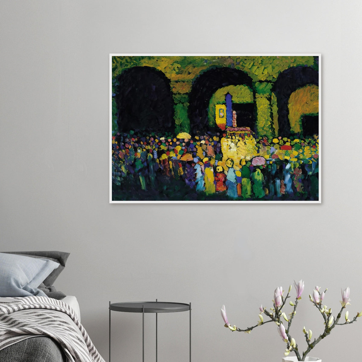 THE LUDWIGSKIRCHE IN MUNICH 1908 Framed Poster | Wassily Kandinsky Framed Prints Wall Art | Wassily Kandinsky Shop