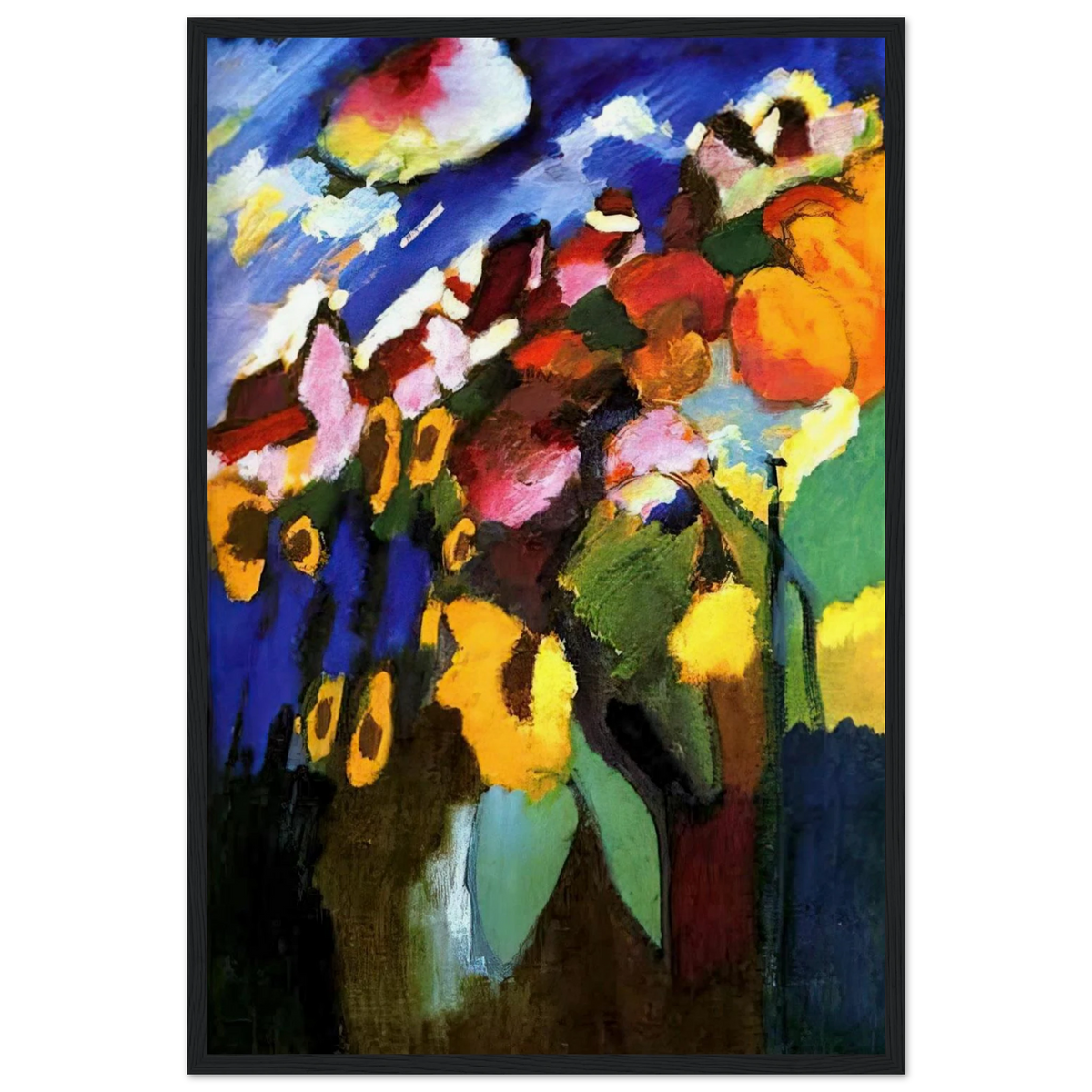 MURNAU GARDEN 1909 Framed Poster | Wassily Kandinsky Framed Prints Wall Art | Wassily Kandinsky Shop