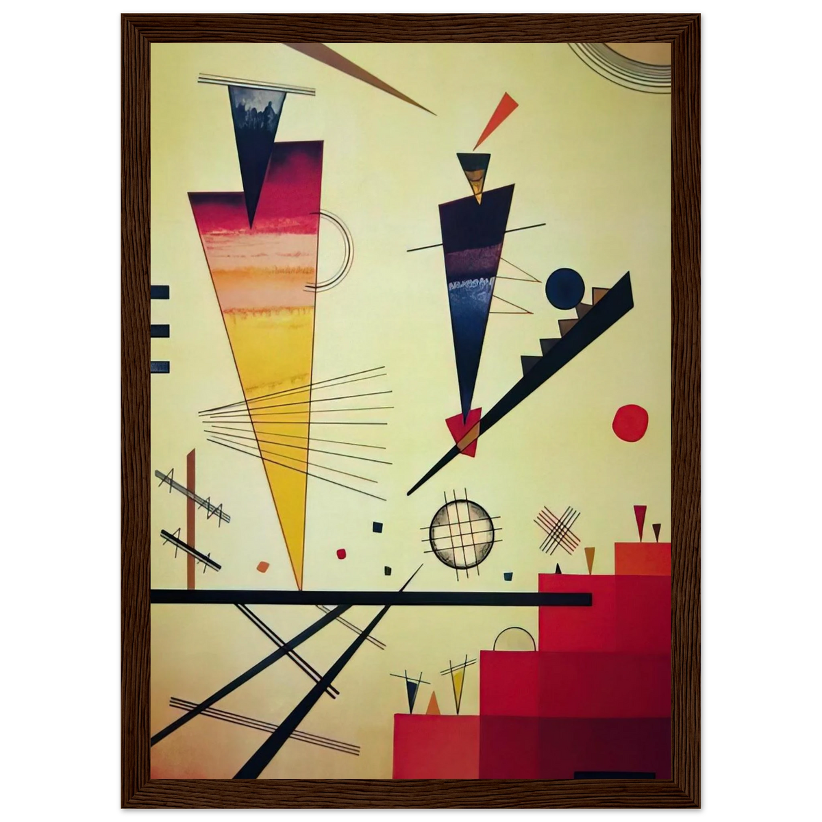 MERRY STRUCTURE 1926 Framed Poster | Wassily Kandinsky Framed Prints Wall Art | Wassily Kandinsky Shop