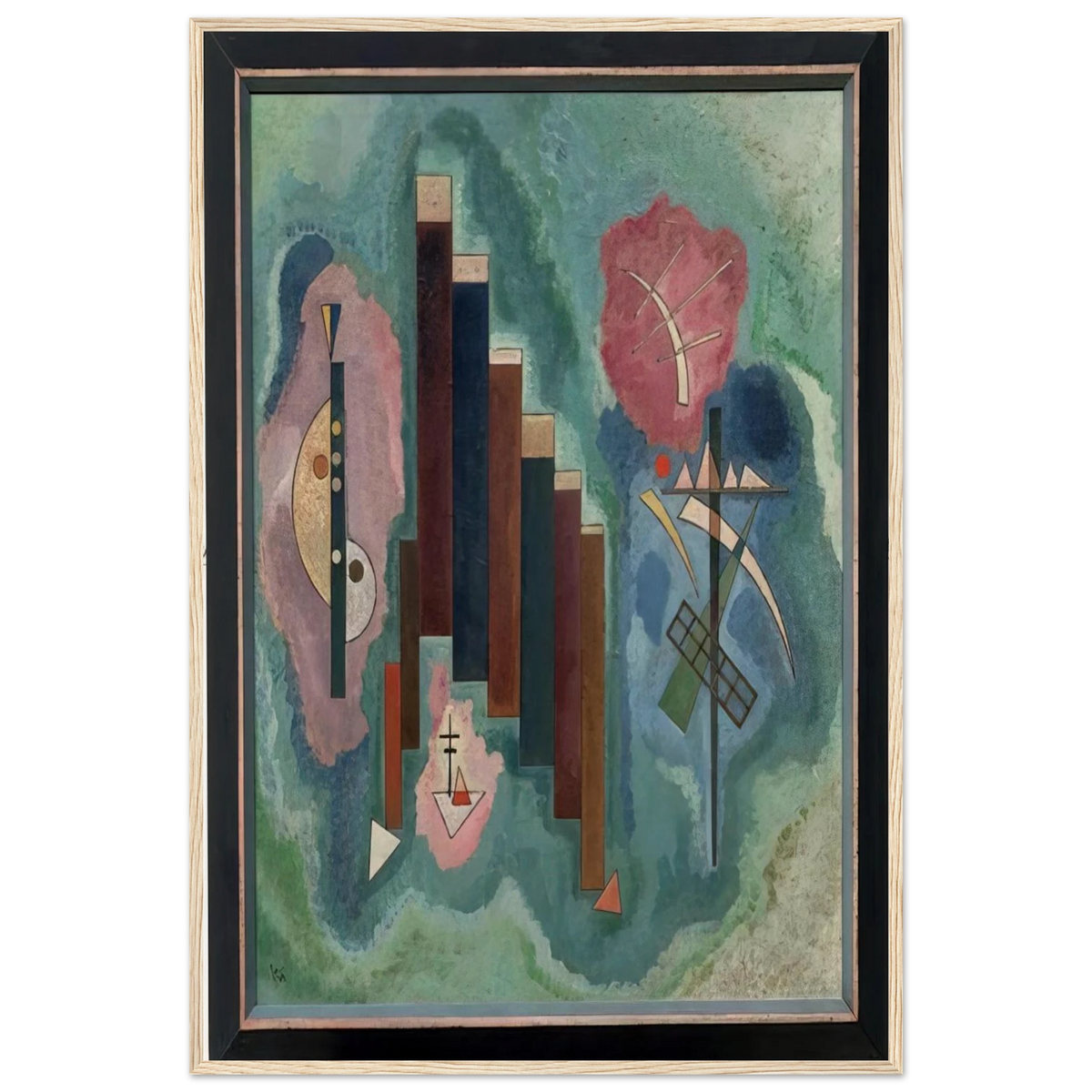 DOWNWARDS 1929 Framed Poster | Wassily Kandinsky Framed Prints Wall Art | Wassily Kandinsky Shop