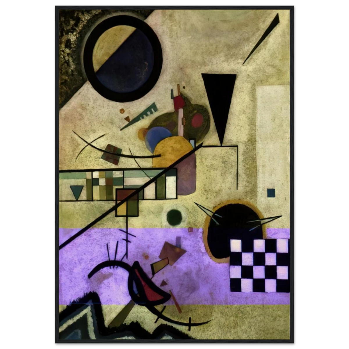 CONTRASTING SOUNDS 1924 Framed Poster | Wassily Kandinsky Framed Prints Wall Art | Wassily Kandinsky Shop