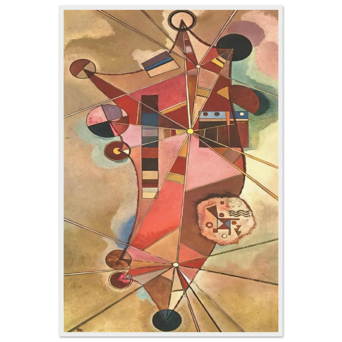 FIXED POINTS Framed Poster | Wassily Kandinsky Framed Prints Wall Art | Wassily Kandinsky Shop