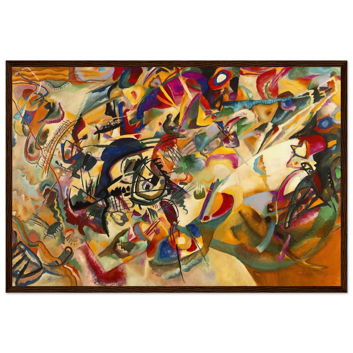 COMPOSITION VII 1913 Framed Poster | Wassily Kandinsky Framed Prints Wall Art | Wassily Kandinsky Shop