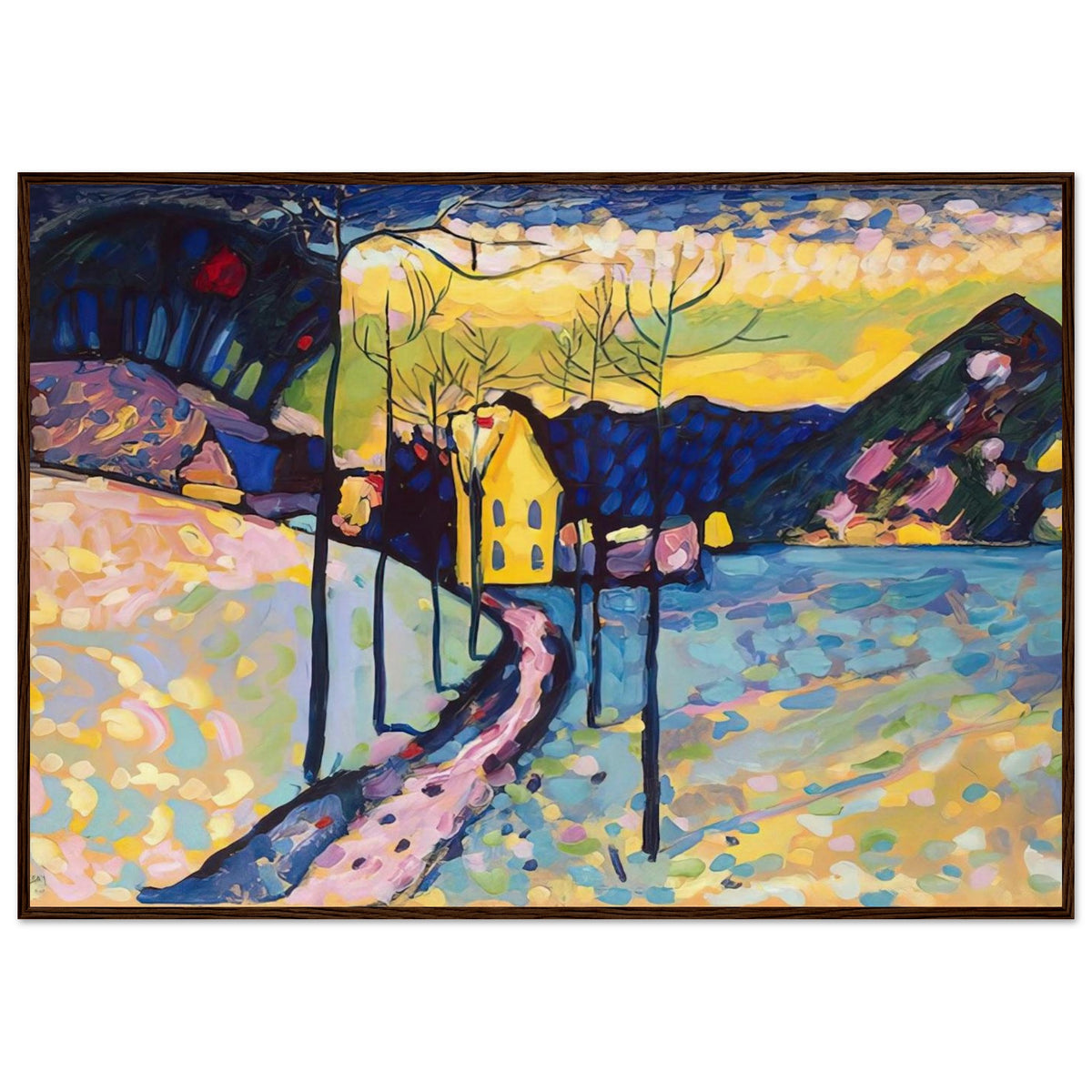 WINTER LANDSCAPE 1909 Framed Poster | Wassily Kandinsky Framed Prints Wall Art | Wassily Kandinsky Shop