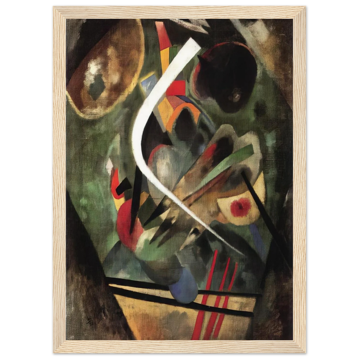 WHITE STROKE 1920 Framed Poster | Wassily Kandinsky Framed Prints Wall Art | Wassily Kandinsky Shop