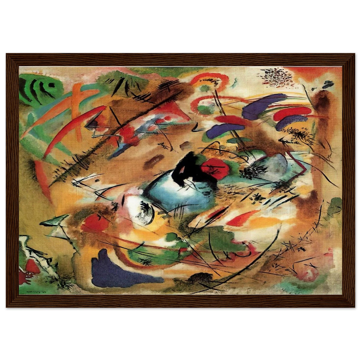 IMPROVISATION DREAMY 1913 Framed Poster | Wassily Kandinsky Framed Prints Wall Art | Wassily Kandinsky Shop