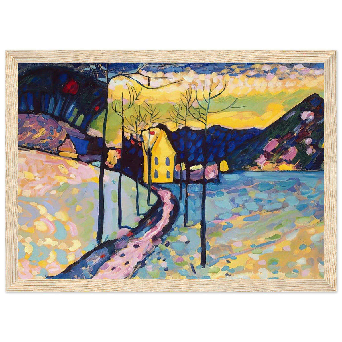 WINTER LANDSCAPE 1909 Framed Poster | Wassily Kandinsky Framed Prints Wall Art | Wassily Kandinsky Shop