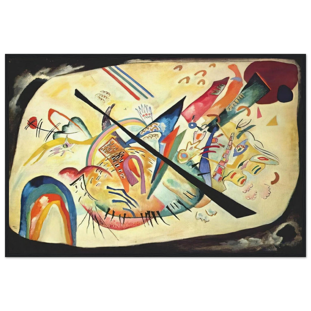 WHITE OVAL 1919 Framed Poster | Wassily Kandinsky Framed Prints Wall Art | Wassily Kandinsky Shop