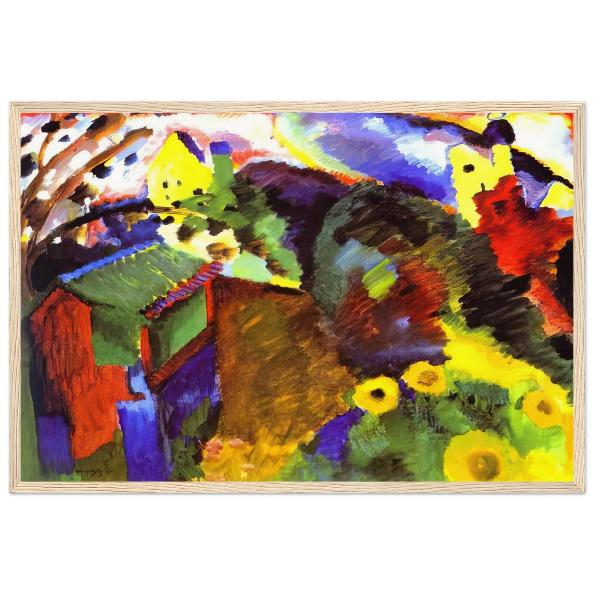 MURNAU GARDEN 1910 Framed Poster | Wassily Kandinsky Framed Prints Wall Art | Wassily Kandinsky Shop