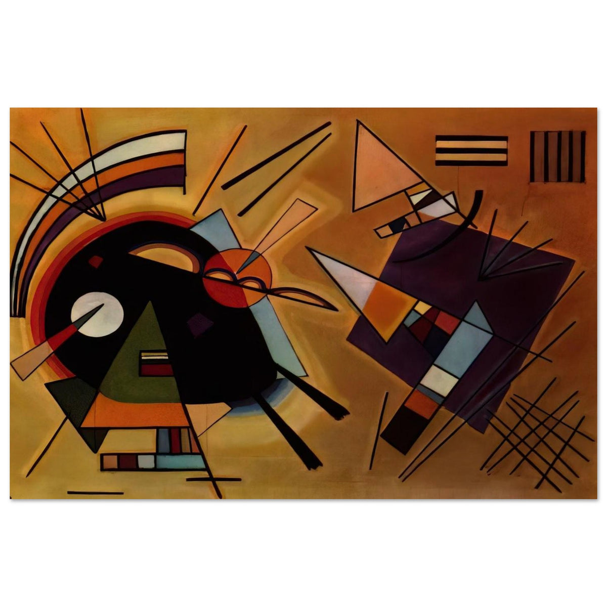 BLACK AND VIOLET 1923 Poster | Wassily Kandinsky Poster | Wassily Kandinsky Shop