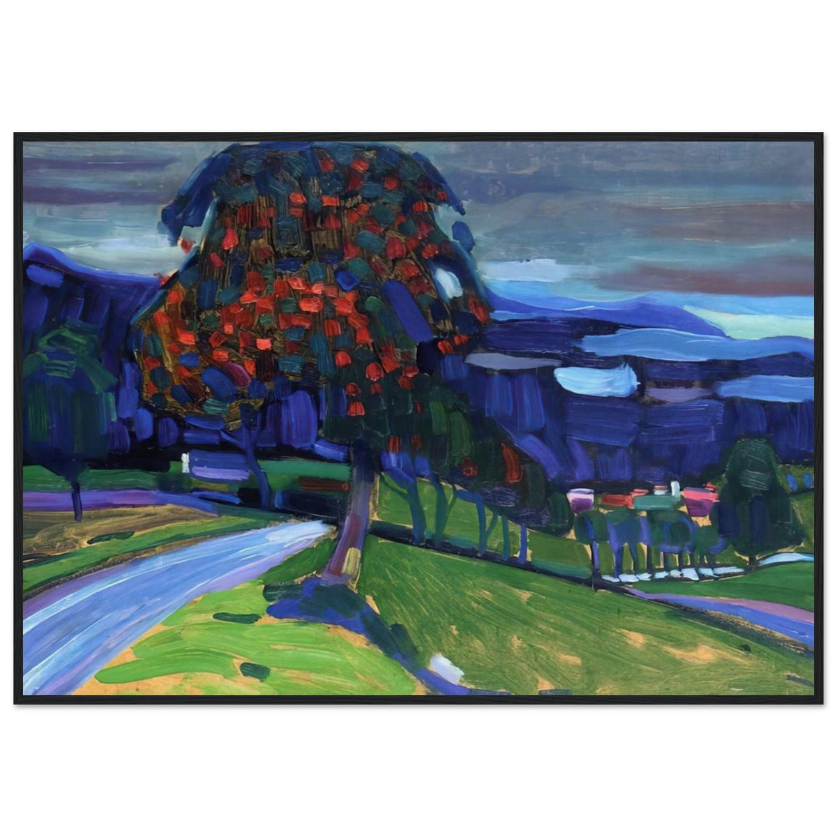 AUTUMN IN MURNAU 1908 Framed Poster | Wassily Kandinsky Framed Prints Wall Art | Wassily Kandinsky Shop