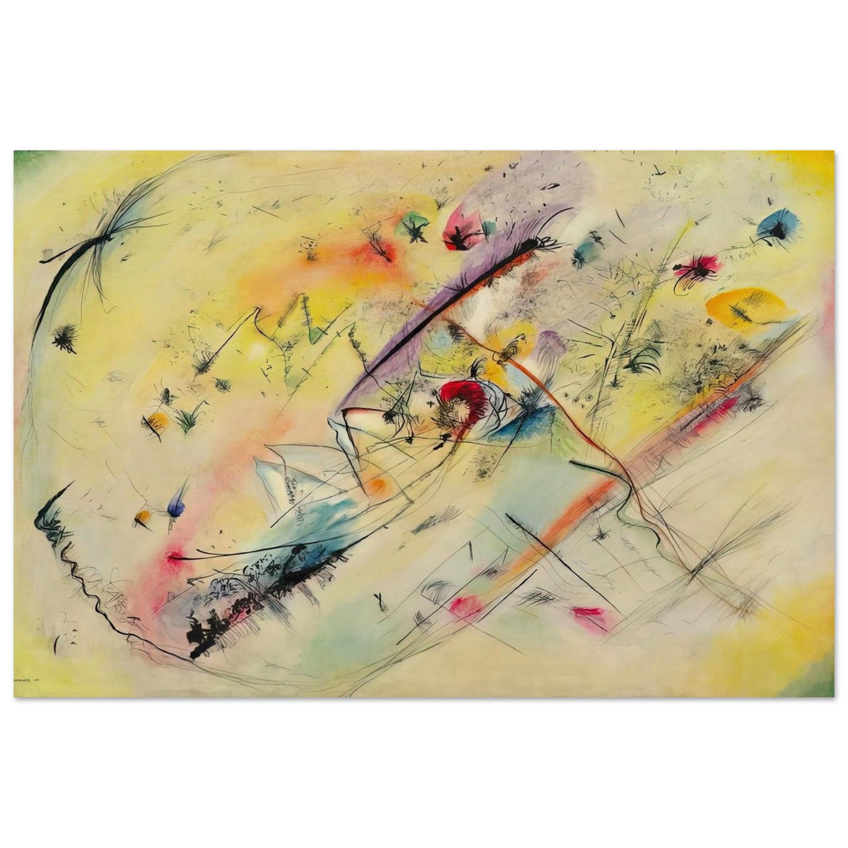 BRIGHT PICTURE 1913 Poster | Wassily Kandinsky Poster | Wassily Kandinsky Shop