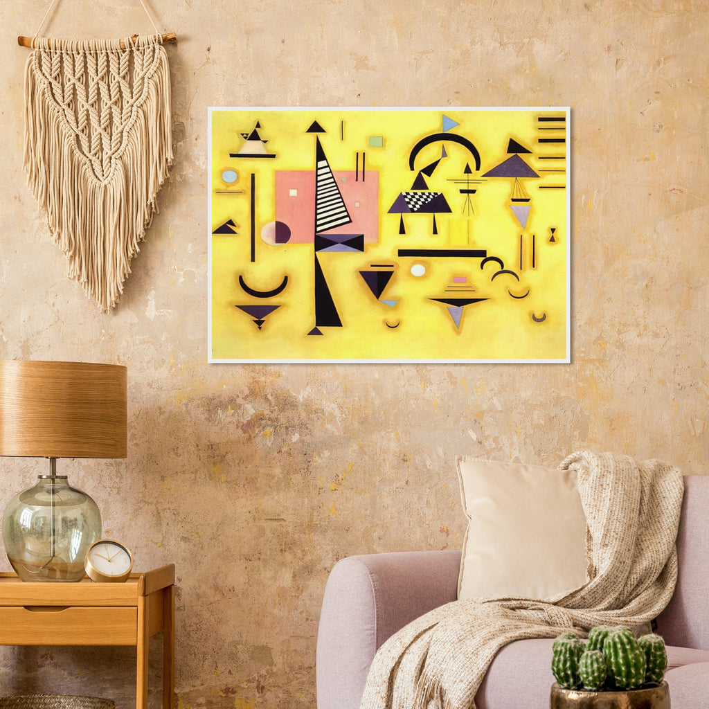 DECISIVE PINK 1932 Framed Poster | Wassily Kandinsky Framed Prints Wall Art | Wassily Kandinsky Shop
