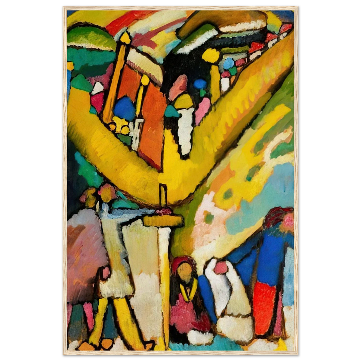 STUDY FOR IMPROVISATION 8 1909 Framed Poster | Wassily Kandinsky Framed Prints Wall Art | Wassily Kandinsky Shop