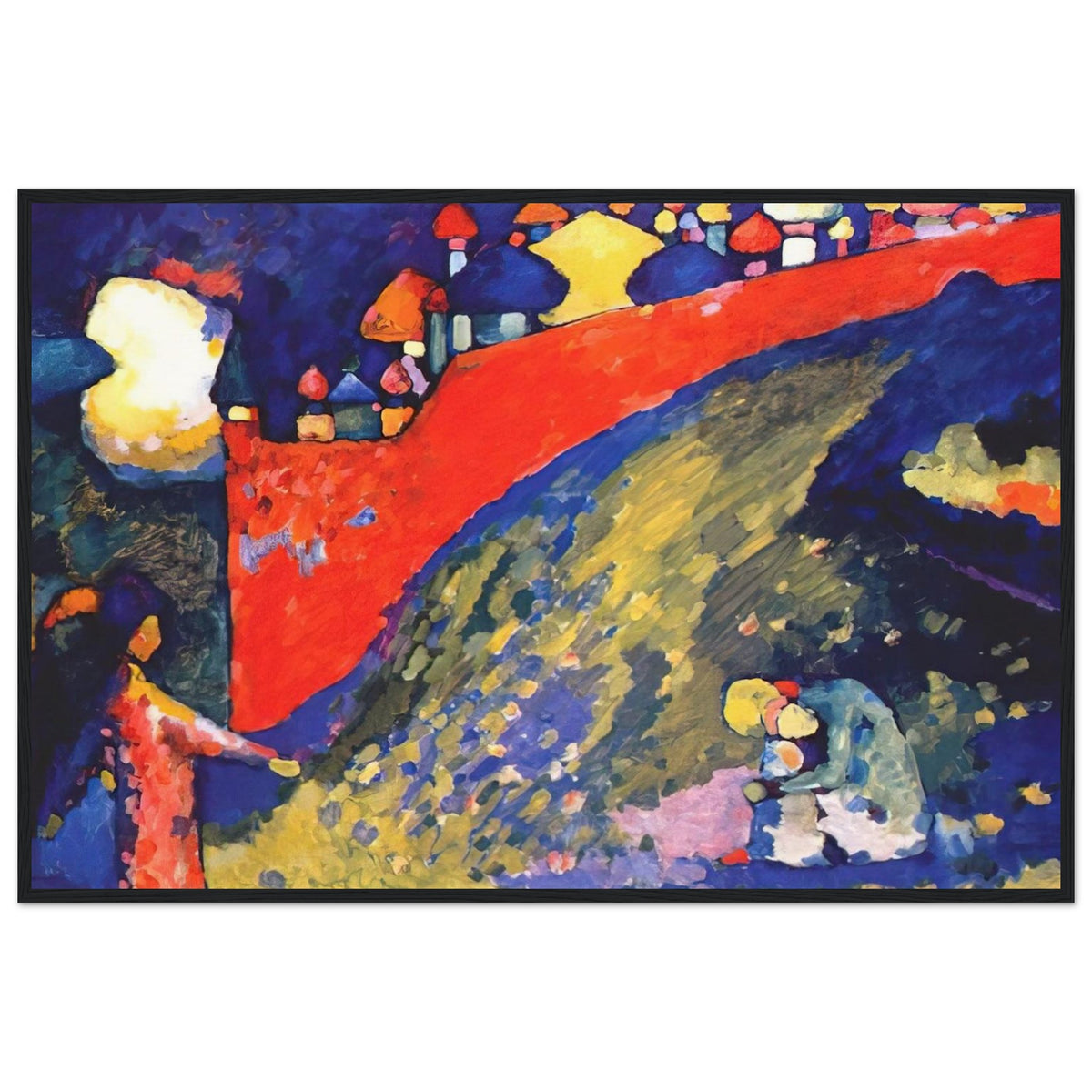 RED WALL DESTINY 1909 Framed Poster | Wassily Kandinsky Framed Prints Wall Art | Wassily Kandinsky Shop