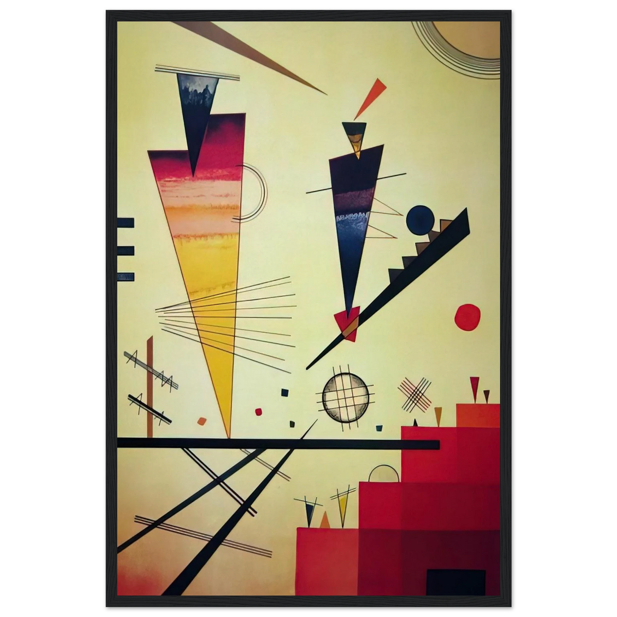 MERRY STRUCTURE 1926 Framed Poster | Wassily Kandinsky Framed Prints Wall Art | Wassily Kandinsky Shop