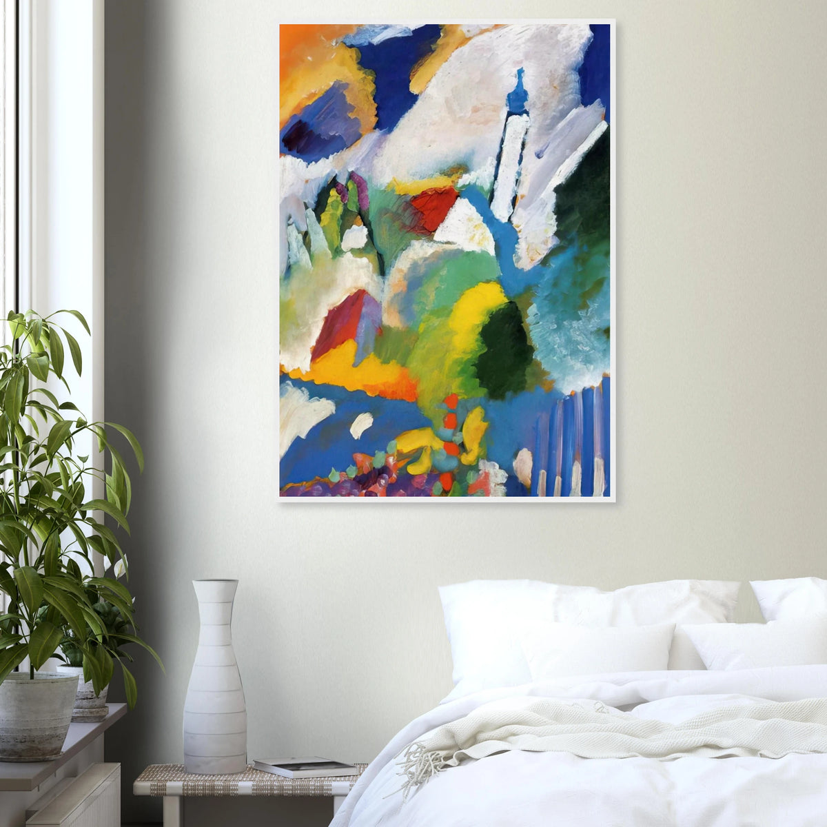 MURNAU WITH A CHURCH 1910 Framed Poster | Wassily Kandinsky Framed Prints Wall Art | Wassily Kandinsky Shop