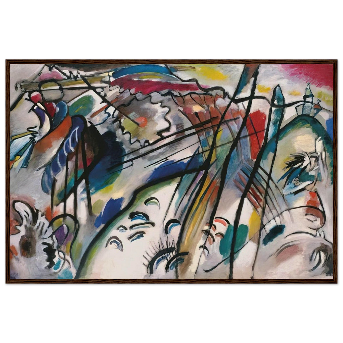 IMPROVISATION 28 SECOND VERSION 1912 Framed Poster | Wassily Kandinsky Framed Prints Wall Art | Wassily Kandinsky Shop